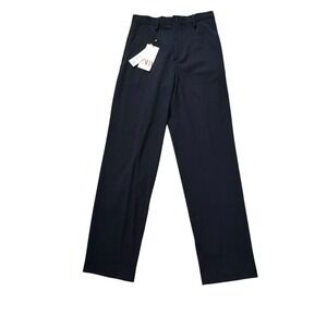 NWT ZARA Navy Blue Tailored Straight Leg Dress Trousers Pants US Sz 28